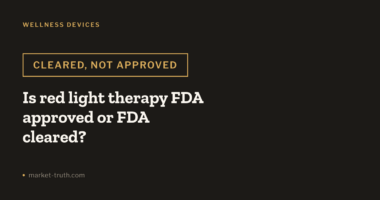 Is red light therapy FDA approved or FDA cleared?